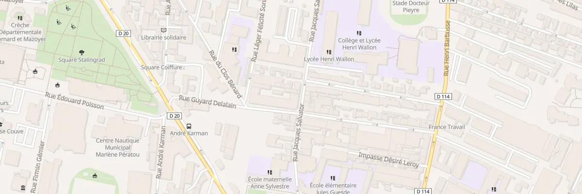 Plan du 125 Rue Jacques Salvator à Aubervilliers