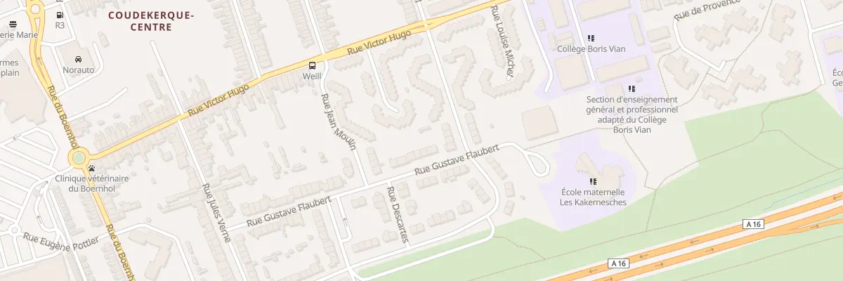 Plan du 44 Rue Gustave Flaubert à Coudekerque-Branche