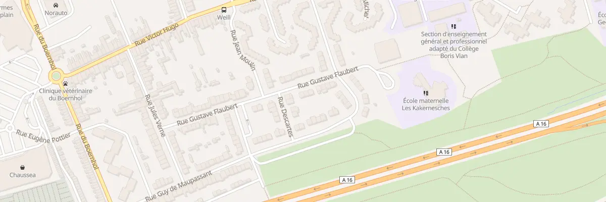 Plan du 27 Rue Gustave Flaubert à Coudekerque-Branche