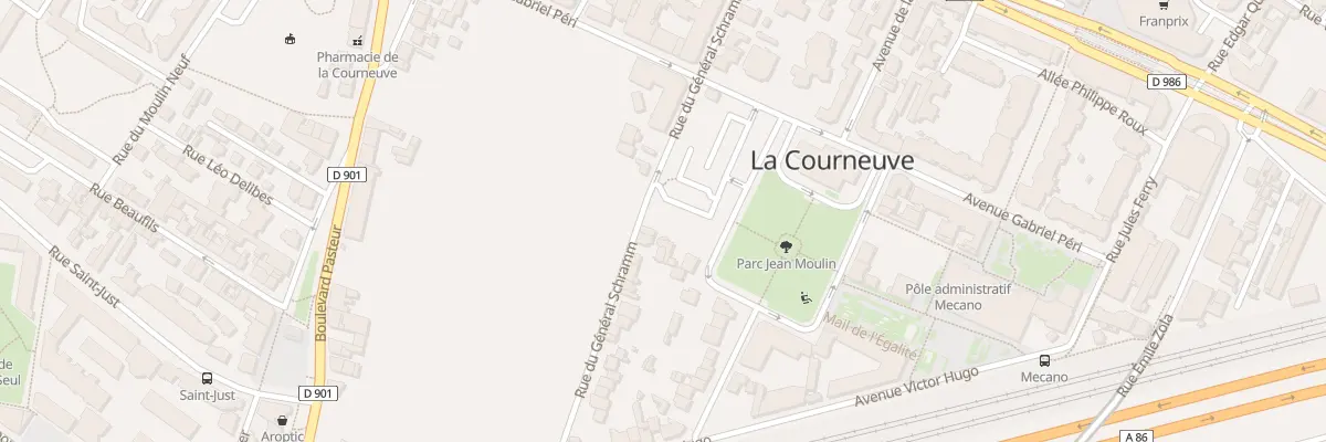 Plan du 34 Rue du Général Schramm à La Courneuve