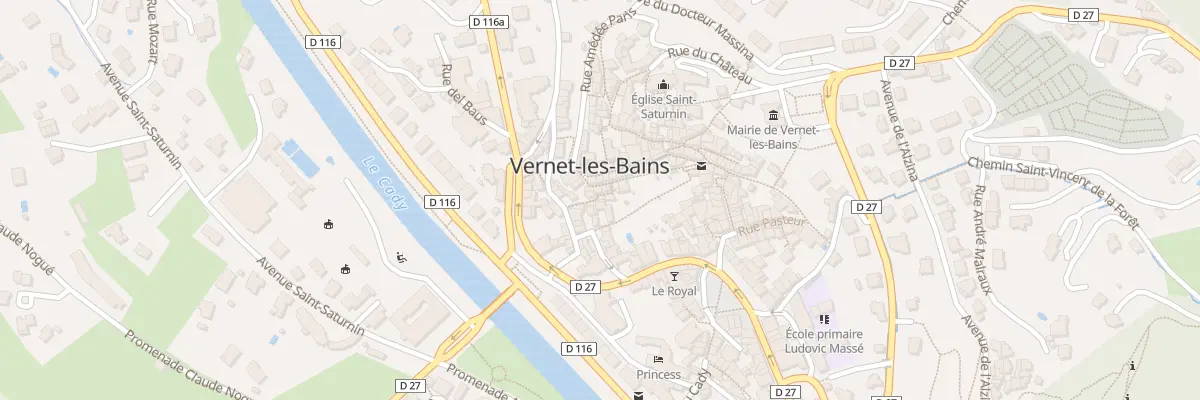 Plan du 6 Rue des Soixante Degres à Vernet-les-Bains