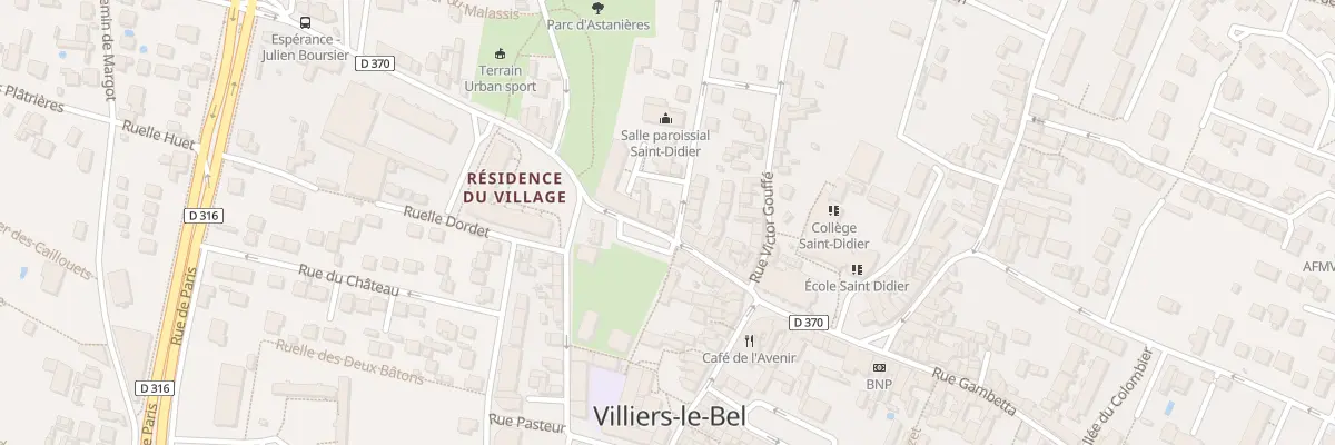 Plan du 43 Rue Julien Boursier à Villiers-le-Bel