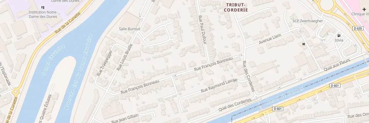 Plan du 26 Rue François Bonneau à Dunkerque