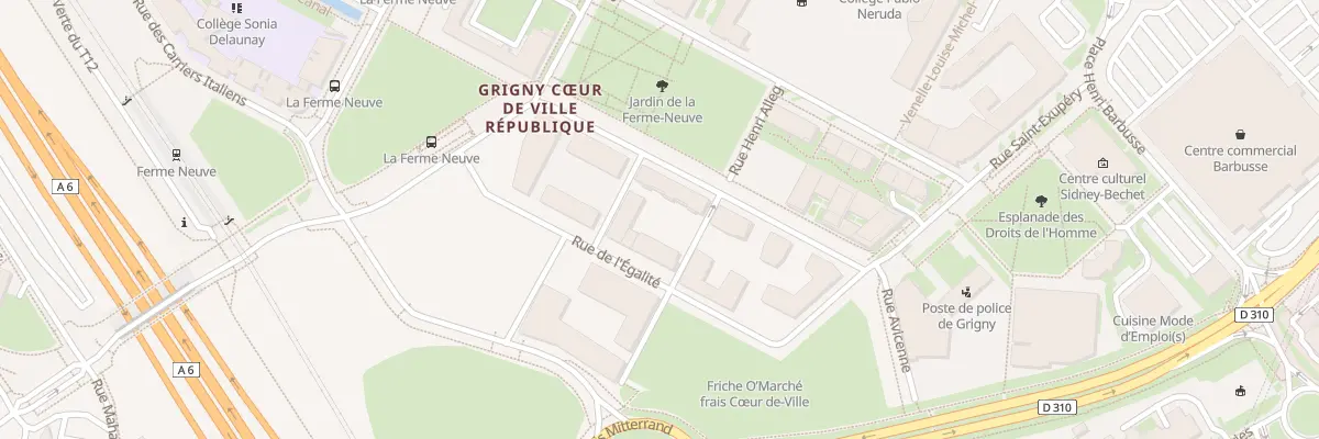 Plan du 30 Rue de l’Egalité à Grigny