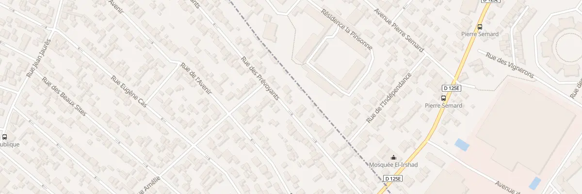 Plan du 36 Rue des Prévoyants à Stains