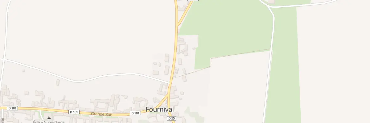 Plan du 6T Rue des Avesnes à Fournival