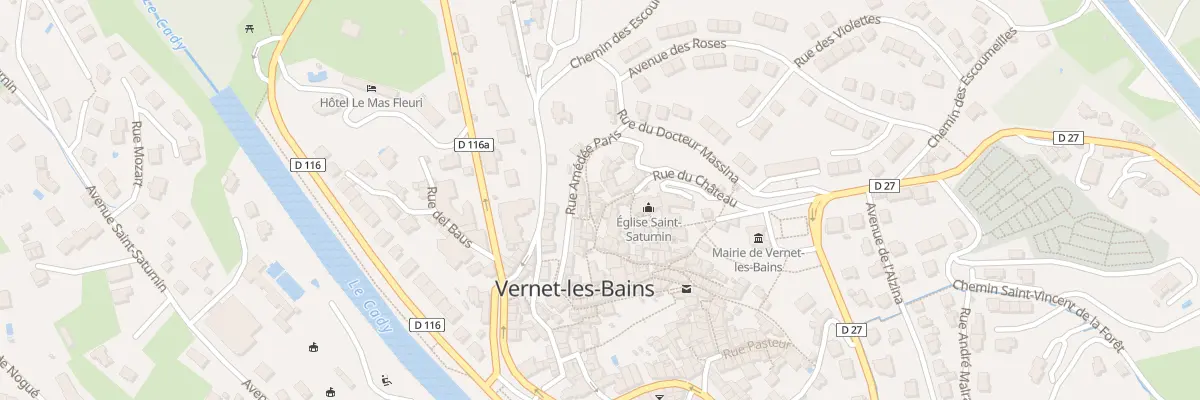 Plan du 4 Rue Victor Hugo à Vernet-les-Bains