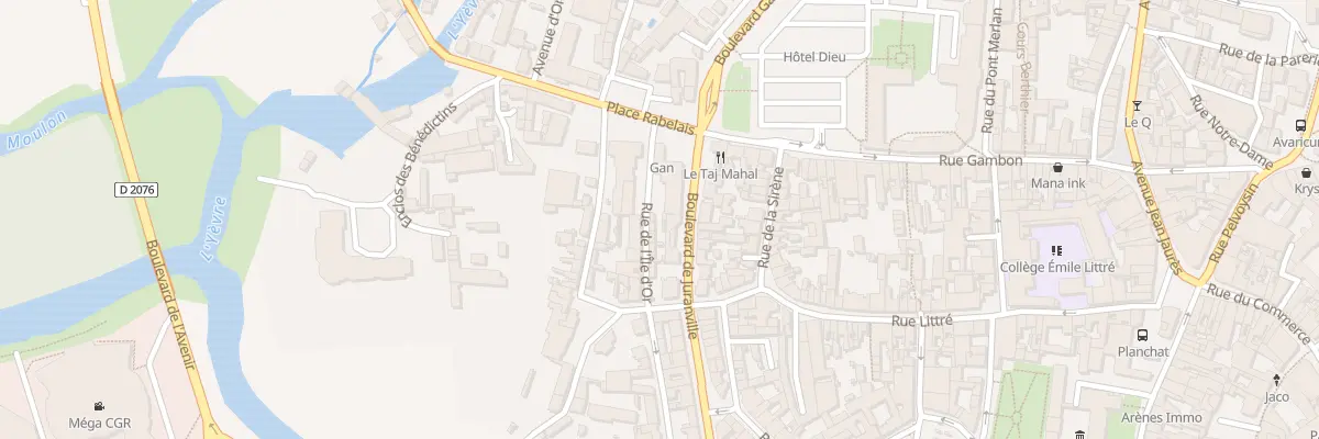 Plan du 22E Rue de l’Ile d’Or à Bourges