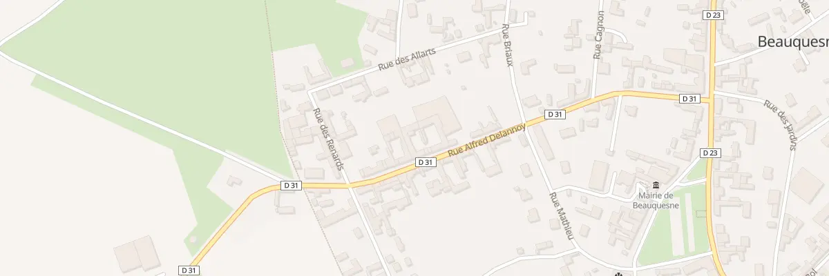 Plan du 26 Rue Alfred Delannoy à Beauquesne