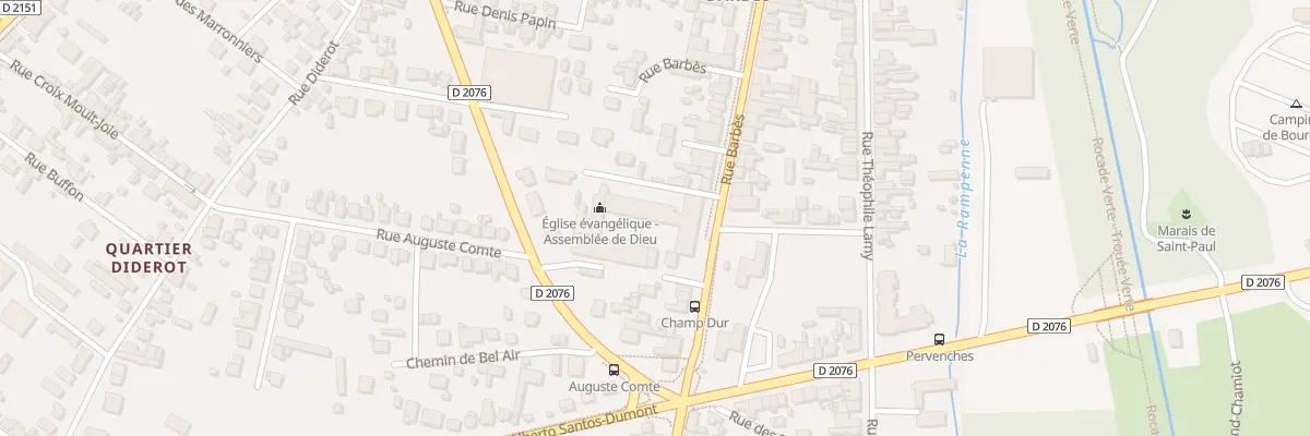 Plan du 146B Rue Barbès à Bourges