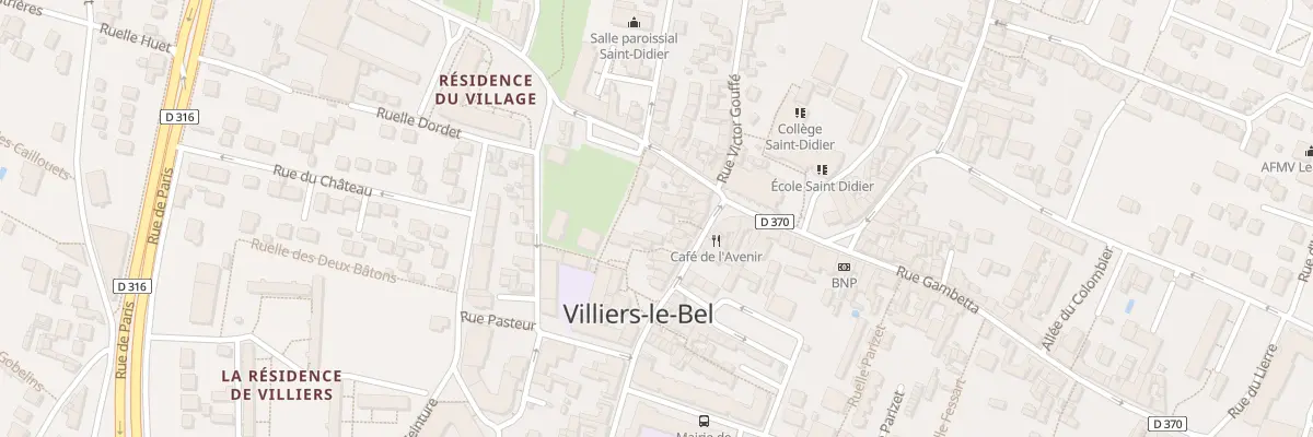 Plan du 12 Rue de la République à Villiers-le-Bel