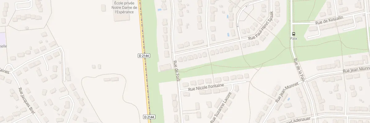 Plan du 4 Rue Paul-Henri Spaak à Bourges