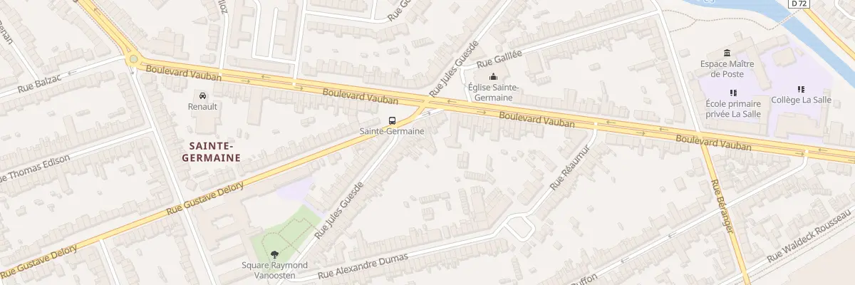 Plan du 206 Rue Jules Guesde à Coudekerque-Branche