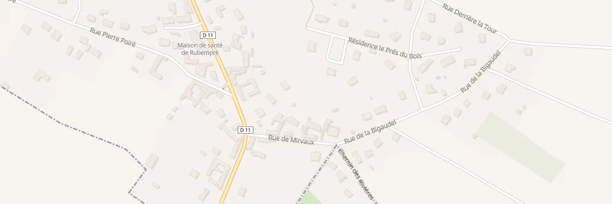 Plan du 3 Rue de Mirvaux à Rubempré