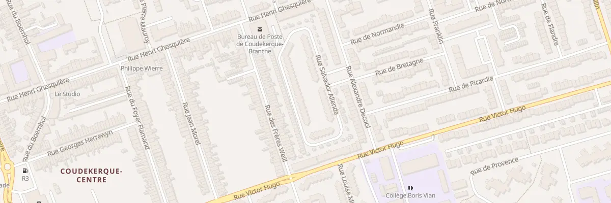 Plan du 191 Rue Salvador Allende à Coudekerque-Branche