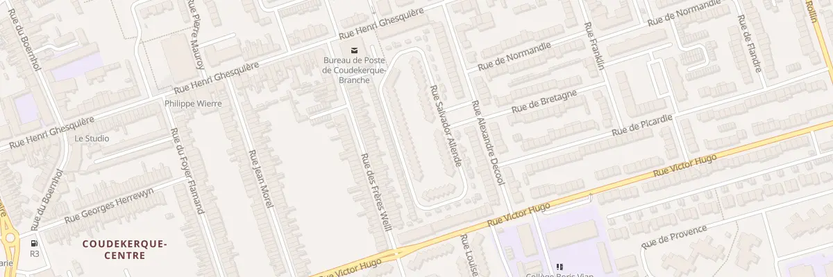 Plan du 181 Rue Salvador Allende à Coudekerque-Branche