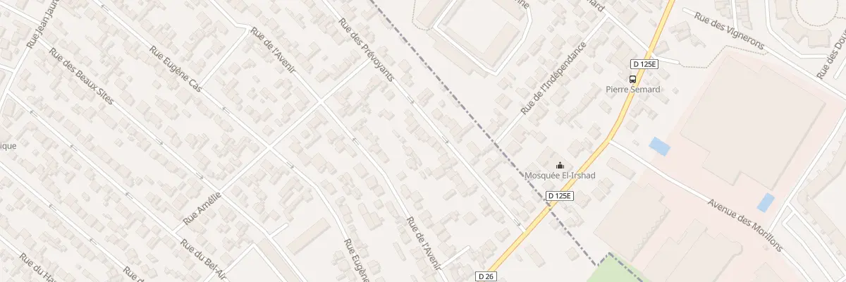 Plan du 25 Rue des Prévoyants à Stains