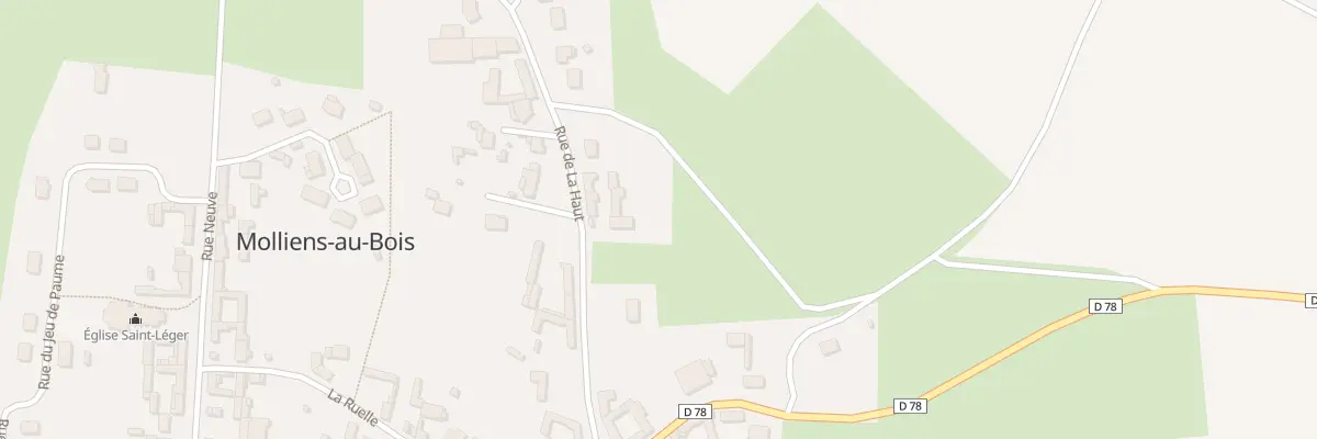 Plan du 12 Rue de la Haut à Molliens-au-Bois