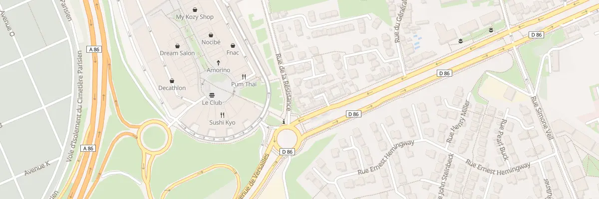Plan du 6 Rue de la Résistance à Thiais