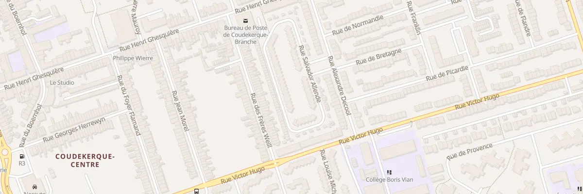 Plan du 201 Rue Salvador Allende à Coudekerque-Branche