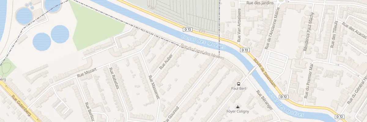 Plan du 8 Rue Auber à Coudekerque-Branche
