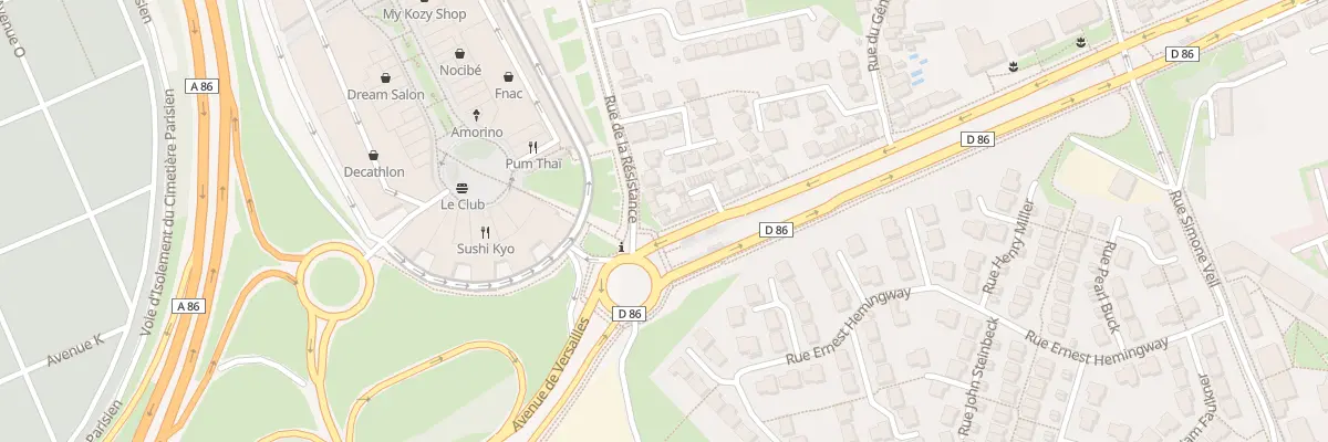 Plan du 2 Rue de la Résistance à Thiais