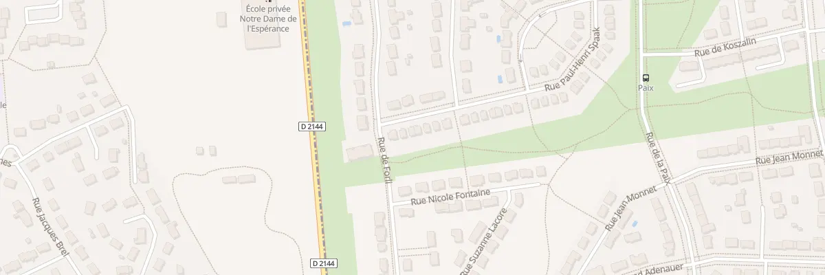 Plan du 6 Rue Paul-Henri Spaak à Bourges