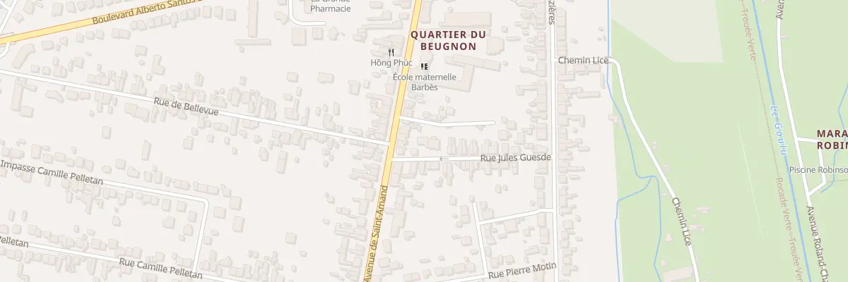 Plan du 5 Rue Jules Guesde à Bourges