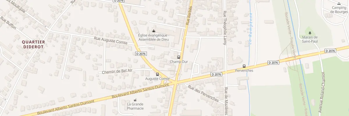 Plan du 164 Rue Barbès à Bourges