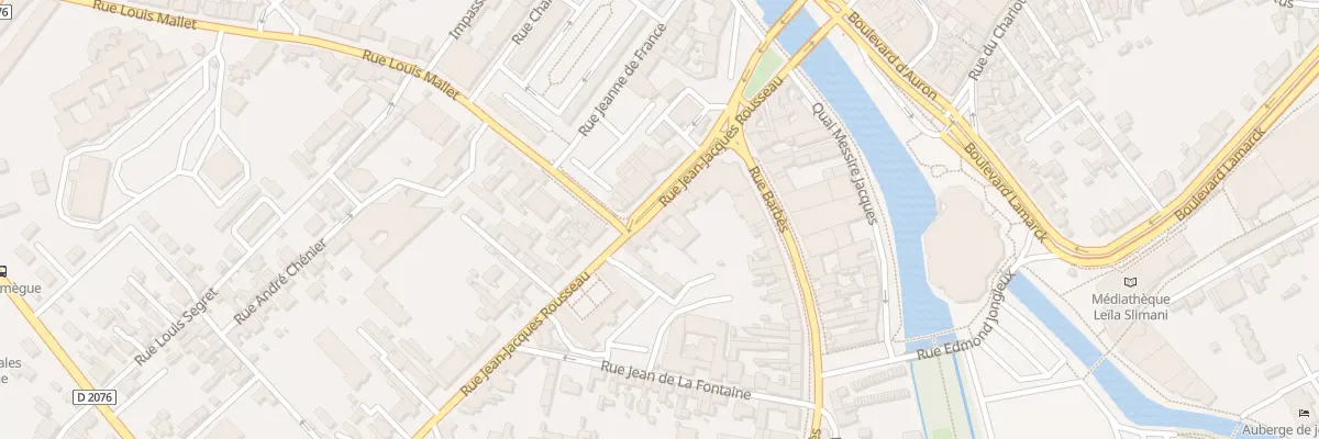 Plan du 25 Rue Jean-Jacques Rousseau à Bourges