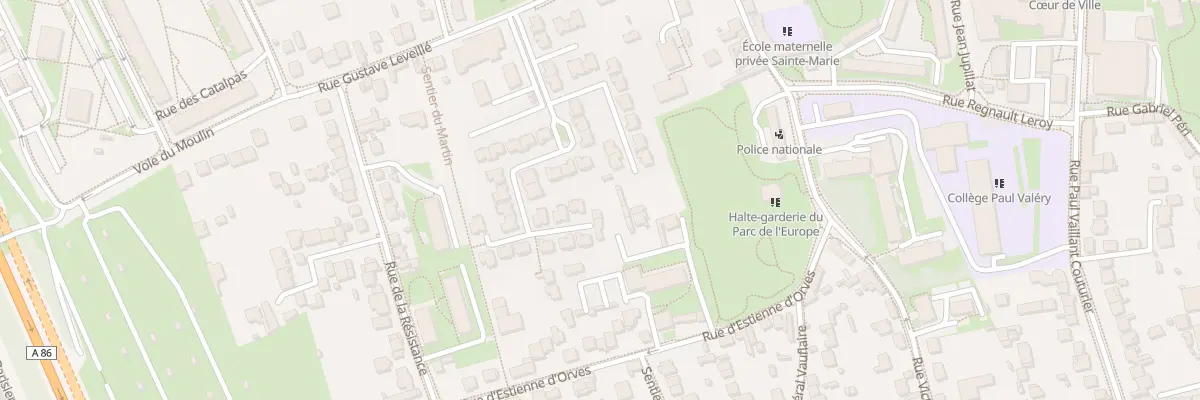 Plan du 2B Rue Estienne d’Orves à Thiais