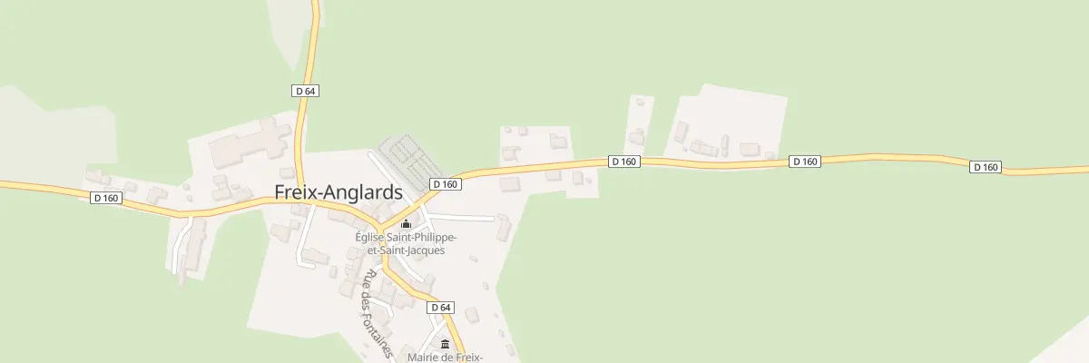 Plan du 5011 Le Bourg à Freix-Anglards