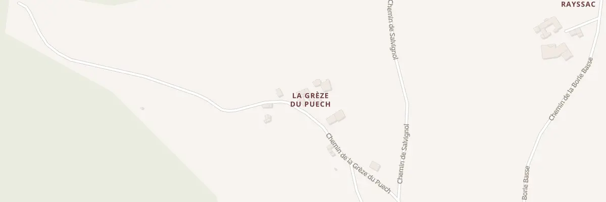 Plan du 652 Che de La Grèze du Puech au Fraysse