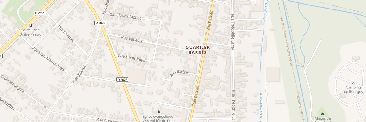Plan du 1 Rue Védeau à Bourges