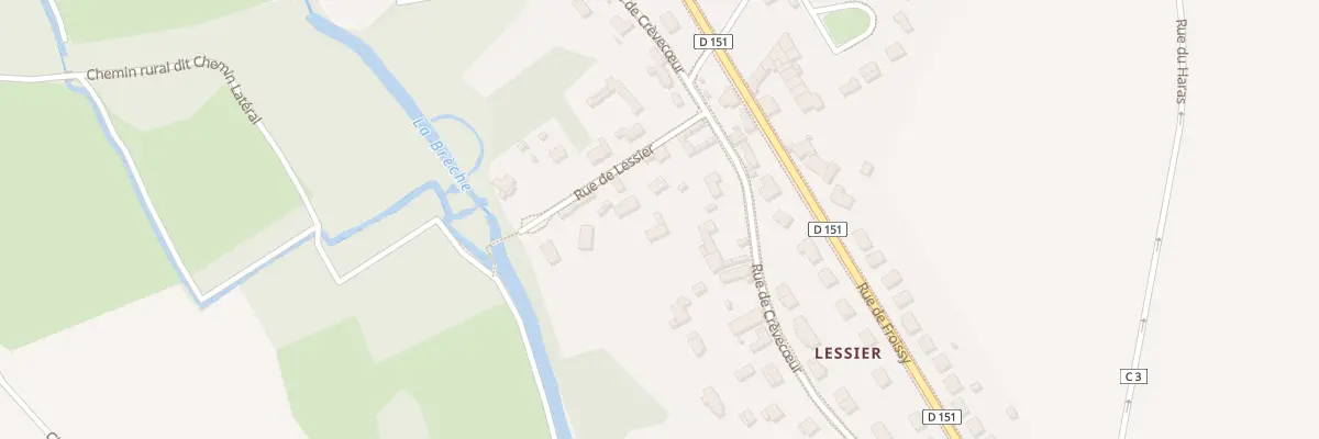 Plan du 59 Rue de Lessier à Agnetz