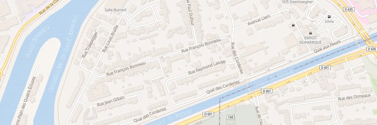 Plan du 23 Rue François Bonneau à Dunkerque