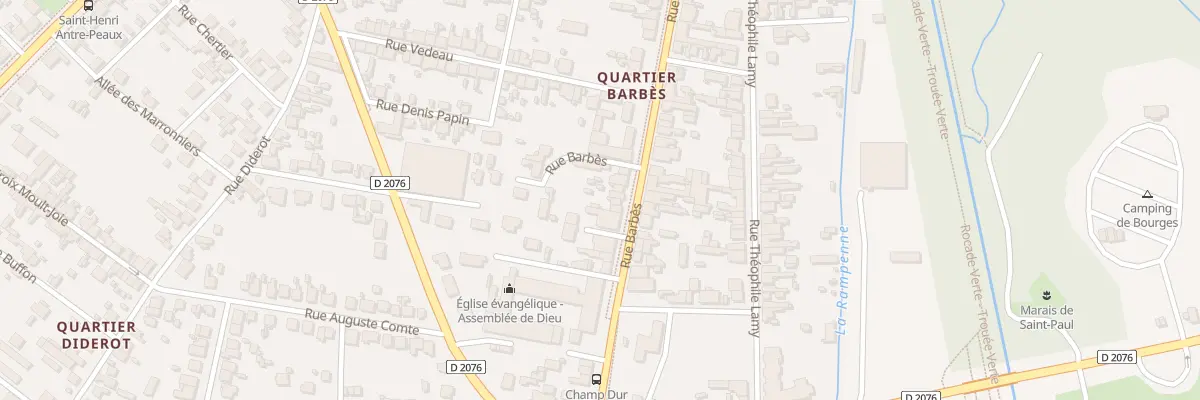 Plan du 130 Rue Barbès à Bourges