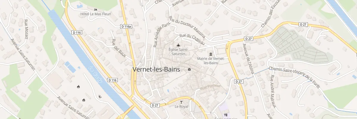 Plan du 6 Rue Arago à Vernet-les-Bains