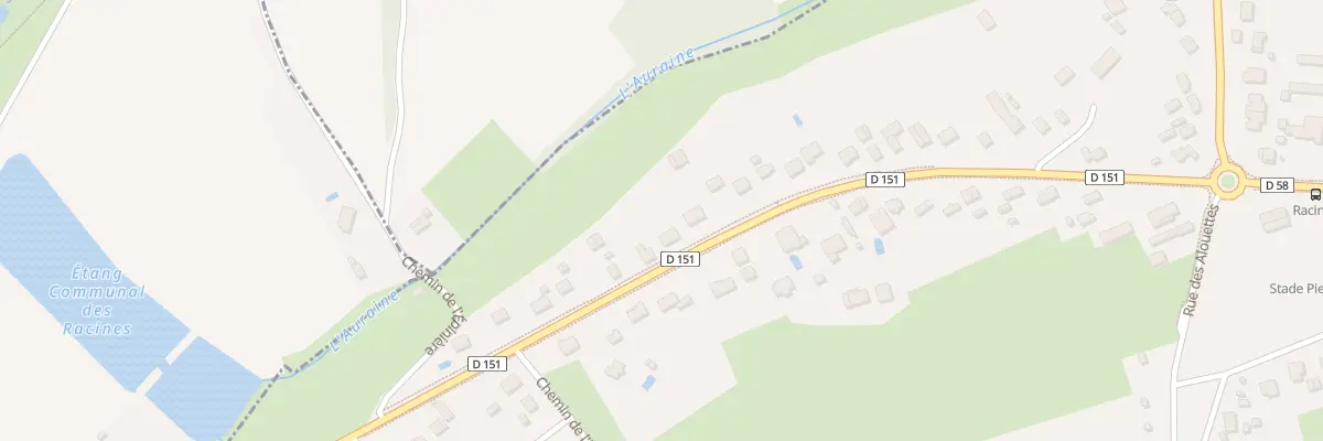 Plan du 38 Rte des Racines à Bourges