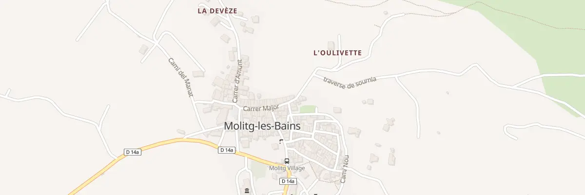 Plan du 20 Cap de la Ville à Molitg-les-Bains