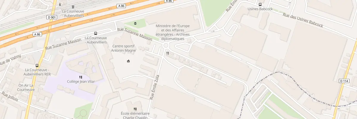 Plan du 42 Rue Suzanne Masson à La Courneuve