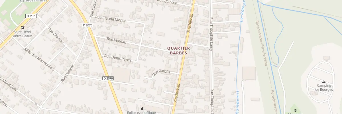 Plan du 114 Rue Barbès à Bourges