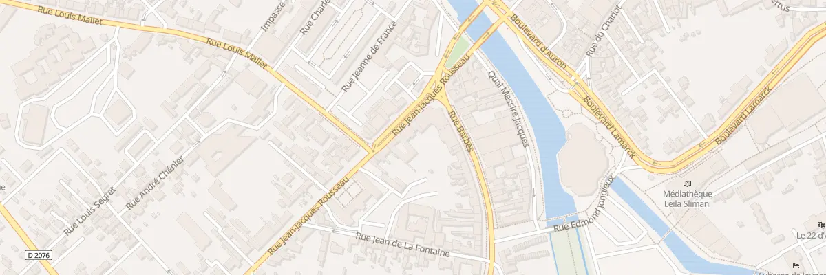 Plan du 15 Rue Jean-Jacques Rousseau à Bourges