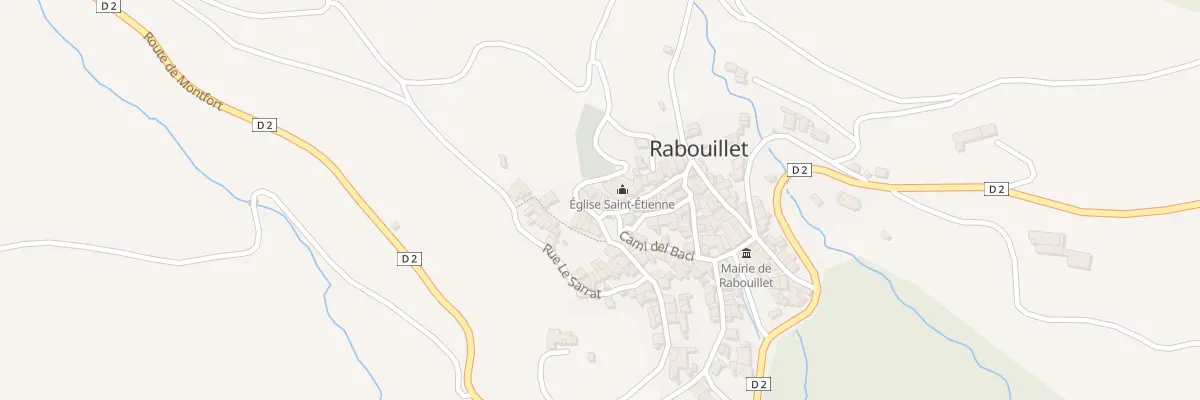 Plan de Pl de la Font à Rabouillet