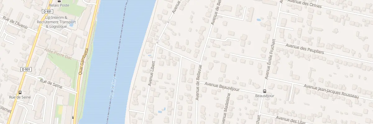 Plan du 25 Av de Bellevue à Draveil