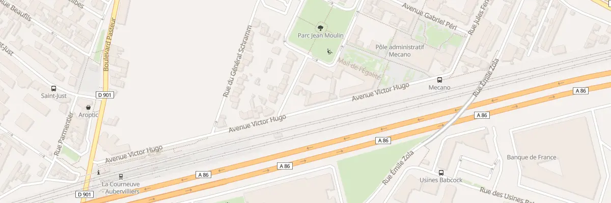 Plan du 29 Av Victor Hugo à La Courneuve