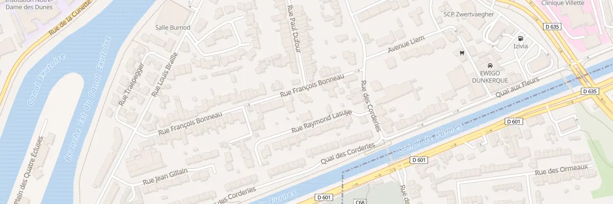 Plan du 19 Rue François Bonneau à Dunkerque