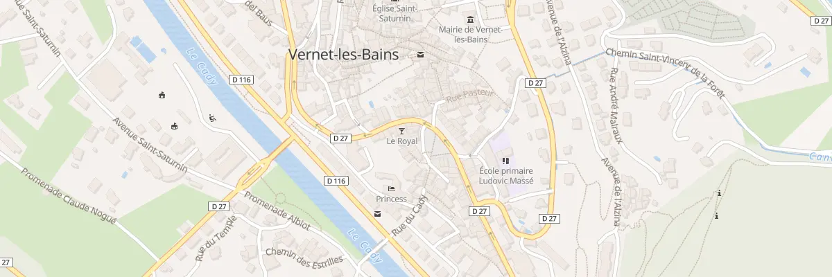 Plan du 6 Rue de la Chapelle à Vernet-les-Bains
