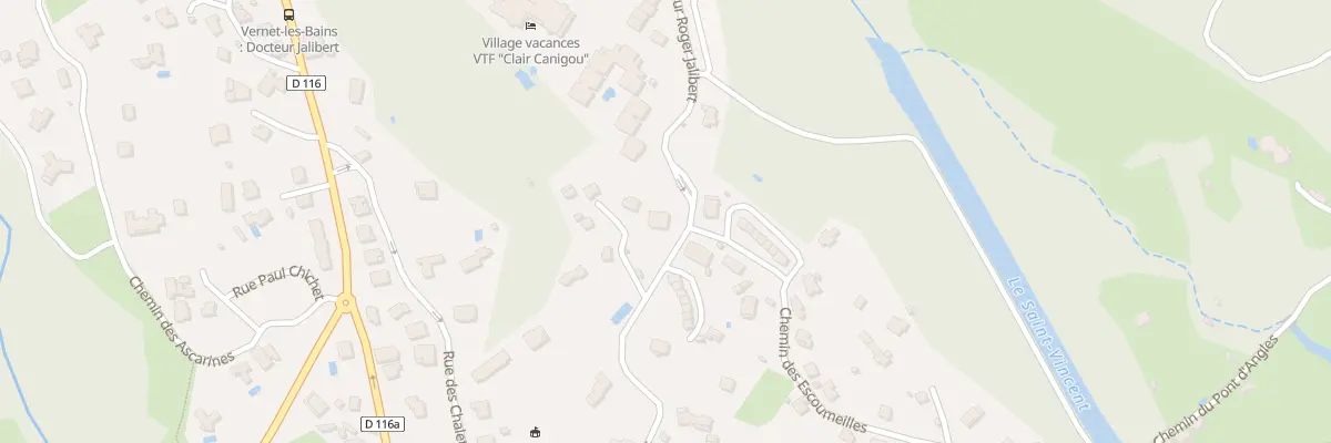 Plan du 16 Av du Docteur Jalibert à Vernet-les-Bains