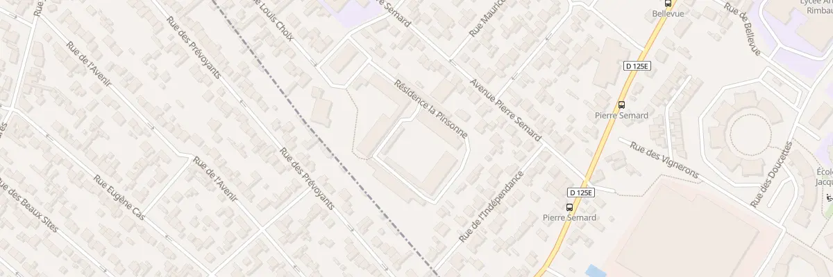 Plan du 8 Res la Pinsonne à Garges-lès-Gonesse